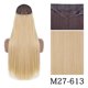 thumbnail image 3 of Extensiones de cabello sintético sin clip AZQUEEN, negro, rubio, largo, liso, con alambre de pescado secreto, postizo resistente al calor para mujer, 3 of 5