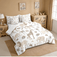 thumbnail image 4 of Manfei Jungle Animals 7pcs Bedding Comforter Set,Elephant Lion Giraffe Animal African Safari Animal Queen Bedding Sets For Kids Reversible, 4 of 8