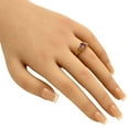 thumbnail image 2 of 18K Gold Over Brass Natural Amethyst - Brazil Ring s.6 Jewelry RM-1761 TGR1029_B_6, 2 of 6