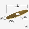 thumbnail image 2 of VIGO 10 in. Kitchen Sink Faucet Hole Cover Deck Plate For 1 or 3 Hole in Matte Brushed Gold, 2 of 9