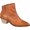 Tan Leather, variant on Women's Journee Collection Cassie Ankle Bootie Grey Leather 6.5 M