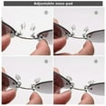 thumbnail image 3 of Matrix Morpheus Movie Men Retro Round Lens Clip On Nose Glasses Rimless Sunglasses, 3 of 4