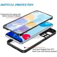 thumbnail image 5 of Clear Case for Xiaomi Redmi Note 11 4G with Built-in Screen Protector, Slim Shockproof Soft TPU Bumper Full Body Protection Phone Cover Case for Xiaomi Redmi Note 11 4G/Note 11s 4g QC Purple, 5 of 8