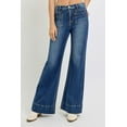 thumbnail image 6 of Risen Jeans - High-Rise Full-Length Wide Flare Jeans with Front Patch Pockets (33" Inseam) - PW21004, 6 of 10