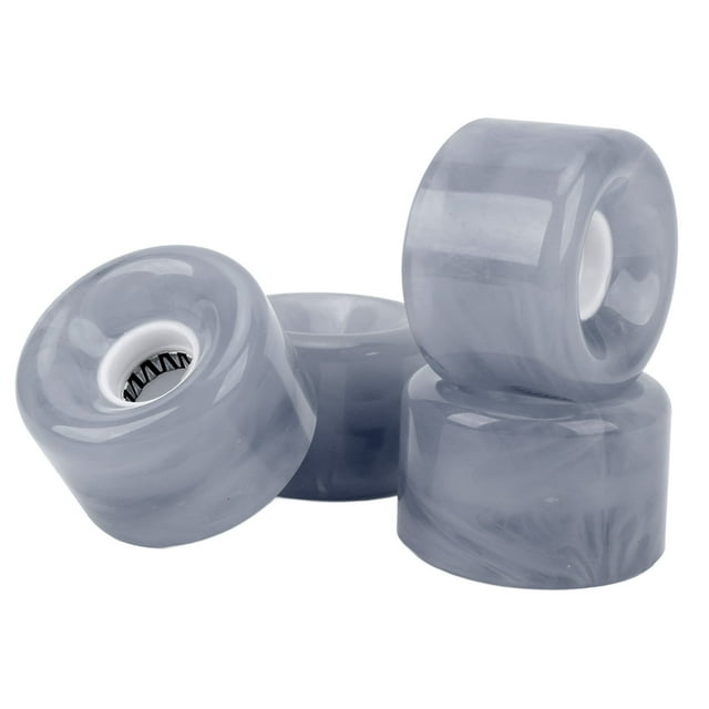 Juego de Ruedas para monopatía Longboard de Pu de 52 mm, Dureza 78a, Núcleos Flash, Fácil Instalación, Operación Segura, para Longboards, Cruceros, Todos LOS Terrenos