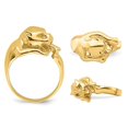 thumbnail image 2 of Bague Chat Jungle Polie en Or Jaune 14K, 2 of 4