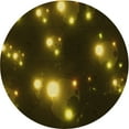 thumbnail image 1 of Ahgly Company Indoor Round Patterned Dark Yellow Green Area Rugs, 5' Round, 1 of 1