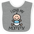 thumbnail image 3 of Inktastic I Love My Mommy Baby Boy Boys Baby Bib, 3 of 4