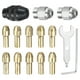 thumbnail image 1 of Uxcell 15 piezas Juego de mandriles de taladro 0.5-3.2mm Mini amoladora eléctrica de cambio rápido Reemplazo de herramienta de perforación para herramientas rotativas con 485 tuerca de metal de latón, 1 of 6