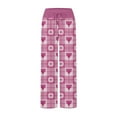 thumbnail image 5 of LEJHVAQK Women's Valentine's Day Pajama Pants Heart Printed Pjs Wide Leg Lounge Pants with Adjustable Comfort Waist Drawstring Sleepwear, 5 of 6