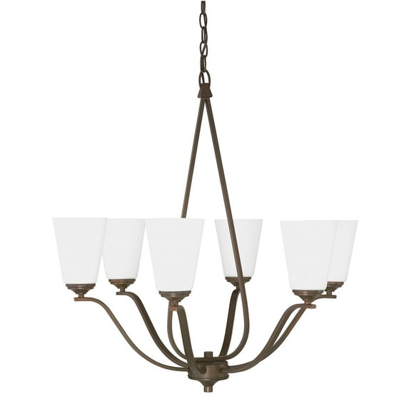 Capital Lighting Braxton Burnished Bronze 6 Light Chandelier