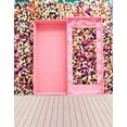 thumbnail image 1 of BSDHOME Polyester Wooden Floor Pink Box Flowers Photography Backdrops Photo Props Studio Background 5x7ft, 1 of 2