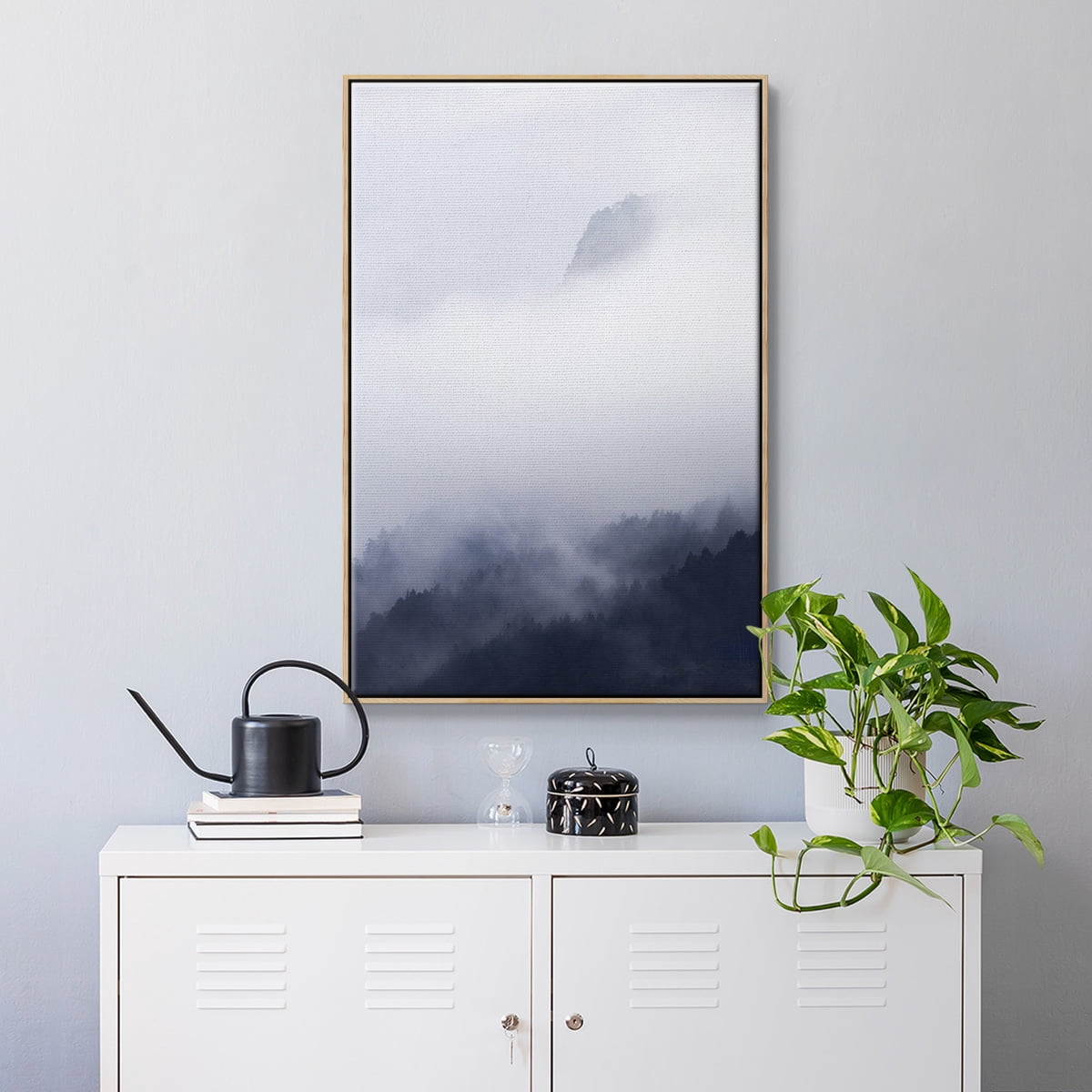 Above the Clouds Framed Premium Gallery Wrapped Canvas - Ready to Hang
