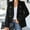 B Black, variant on Women's Plaid Blazer Jackets Open Front Blazer Casual Long Sleeve Cardigan Coat with Pocket 2026 S,M,L,XL,XXL