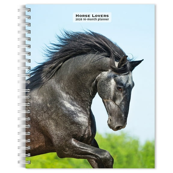 Horse Lovers | 2026 6x7.75" Spiral-Bound Weekly Engagement Planner | BrownTrout