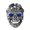 Blue, variant on Skull Shaped Adjustable Rings Alloy Material Finger Rings Gift for Women Man