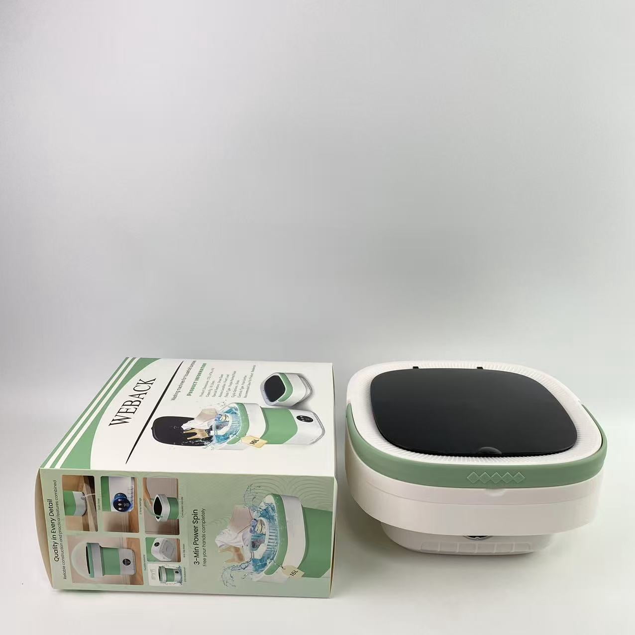 WEBACK Washing machines for household purposes,Portable Washing Machine, 16L Upgraded with Spin Basket Laundry Machine - Green
