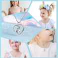 thumbnail image 3 of Queilt Collier Femme Pendentif Cœur Licorne Bijou Cadeau, 3 of 5
