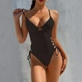 thumbnail image 2 of MSJUHEG Push Up Swimwear,Monokini,Halter Swimwear,Strapless Swimsuits for Women,High Waist Bathing Suit,Monokini Swimsuits for Women,Plus Size One Piece Swimsuit Black L, 2 of 8