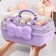 thumbnail image 4 of Caja de Almacenamiento de Accesorios para el Cabello Yuarrent ABS Morado, 4 of 6