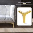 thumbnail image 3 of patas triangulares de metal para muebles, patas para sofás y sillas, patas triangulares de repuesto para armarios, sofás, sillas y mesas de centro., 3 of 4