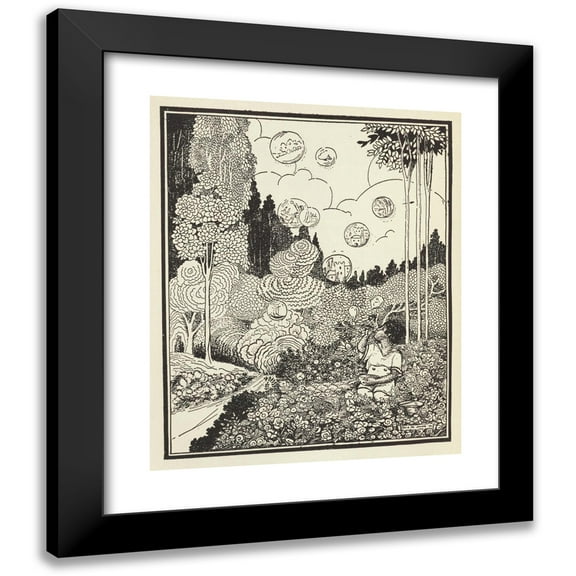 Lois Mailou Jones 12x14 Black Modern Framed Museum Art Print Titled - The Picture-Poetry Book Pl33 (1935)