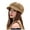 Coffee, variant on Womens Hat Ladies Summer Outing Sunblock Tongue Octagon Beret Plain Cap