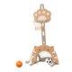 thumbnail image 5 of Juego de aro de baloncesto 3 en 1 resistente y de altura ajustable para carnaval familiar en casa Marrón, 5 of 8