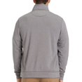thumbnail image 2 of IZOD Mens Heathered Long Sleeve Jersey Face 1/4 Zip Top Medium Heather gray, 2 of 3