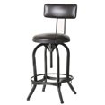thumbnail image 2 of Tabouret Rosario en Cuir Marron avec Dossier, 2 of 7