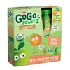 GoGo Squeez Organic Apple Peach Applesauce 3.2 oz Pouches - Pack of 4