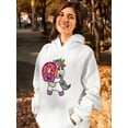 thumbnail image 2 of Unicorn With A Donut Hoodie Women -SPIdeals Designs, Female x-Large, 2 of 4