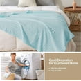 thumbnail image 5 of Simple&Opulence Mint Green Throw Blanket for Couch-Super Soft Fluffy Blankets for Women 50x70 Inches Cozy Lightweight Fleece Blanket for Home Décor, 5 of 6