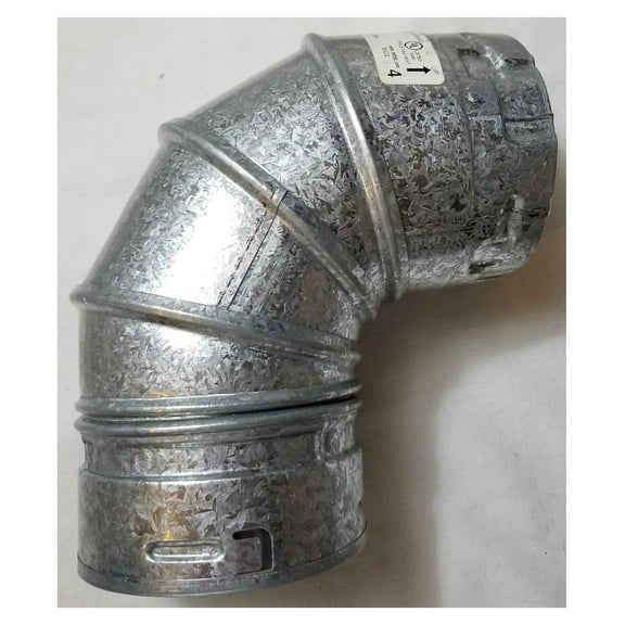 90 Degree Gas Vent Adjustable Elbow - 4 Inch
