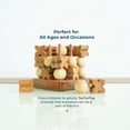 thumbnail image 2 of Mesa de café rústica BSIRI de madera Tic Tac Toe Game, 2 of 9