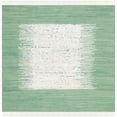 thumbnail image 6 of SAFAVIEH Montauk Tennyson Braided Border Cotton Area Rug, Ivory/Sea Green, 5' x 8', 6 of 10