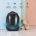 thumbnail image 4 of INSTACHEW Trekpod Smart Pet Carrier Backpack for Cats, Small Dogs and Puppies upto17 lbs, Intelligent Temperature Control, App- Enabled with 5V USB Portable Outlet, Hiking & Outdoor Use (Black), 4 of 6