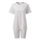 thumbnail image 3 of Conjunto deportivo de 2 piezas para mujer con top de manga corta y pantalón corto - Poliéster, transpirable, S-XXXL para yoga/running/actividades diarias, 3 of 6