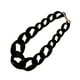 thumbnail image 1 of Collar de Cadena de Eslabones de Acrílico Grueso Qarigey Boho Negro, 1 of 6