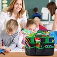 thumbnail image 5 of Organizador de bolsas con asa para profesores, organización de bolsas para manualidades, arte, papel, viajes con asas, almacenamiento de suministros de oficina (negro), 5 of 5