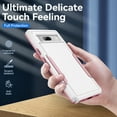 thumbnail image 3 of SaniMore for Google Pixel 8 6.2-inch Case, Military Grade Drop Protection Slim Hard PC + Shock Absorption TPU Bumper Dual-Layer Shockproof Anti-Scratch Cover for Google Pixel 8 2023, White+Pink, 3 of 7