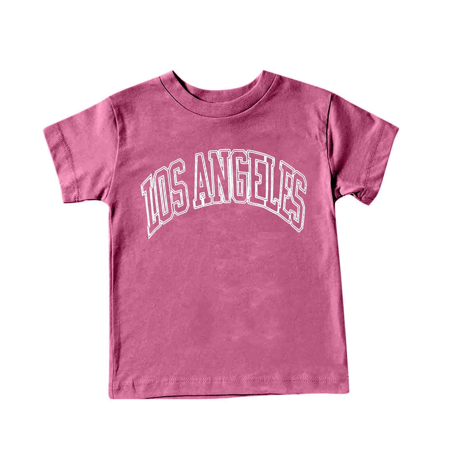 Zwiiyzr Summer Shirt Kids Unisex Crew Neck Short Sleeve Letter T