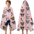 thumbnail image 3 of Pit Bull Terrier Hooded Bath Towel，60"x35" for Ages 3 To 12 Kids, Quick Dry Lightweight Soft Microfiber Hood Beach Towel Cover Up for Kids, 3 of 7