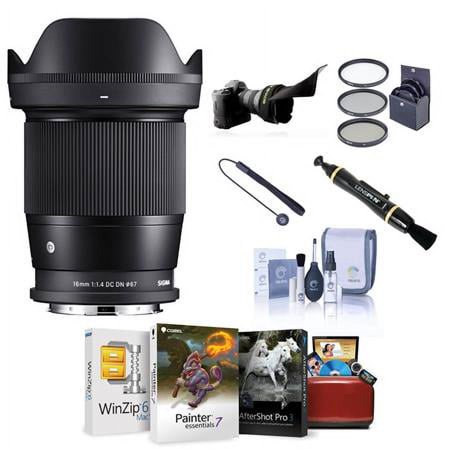 UPC: 0192223157750 | 16mm f/1.4 DC DN Contemporary Lens for Leica L  Bundle with ProOptic 67mm Filter Kit  Cleaning Kit  Lens Cap Tether  Flex Lens Shade  Mac Software Kit  Lens Cleaner