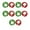 Modèle de Pouces, variante sur Siruishop 10 Pcs Palettes de Vote pour Classe Interaction Double Face Motif Pouces pour Bureau