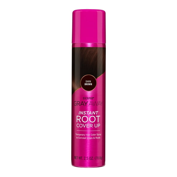 Everpro Gray Away Adult Instant Root Touch-up Spray, Dark Brown, 2.5 oz