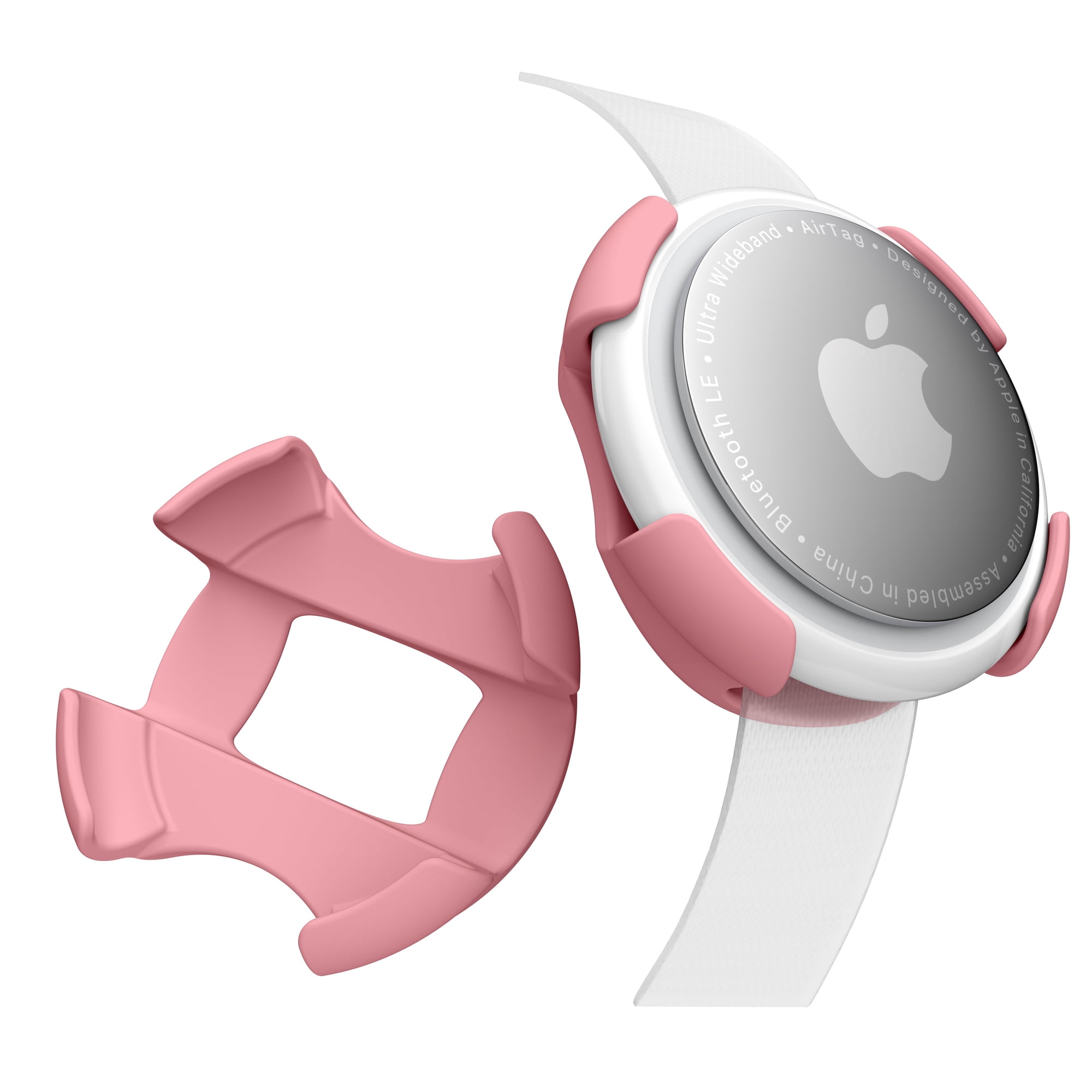 SNAP! AirTag Holder - Dual Pack - 3/8 & 5/8 Strap Compatible - Passion Pink