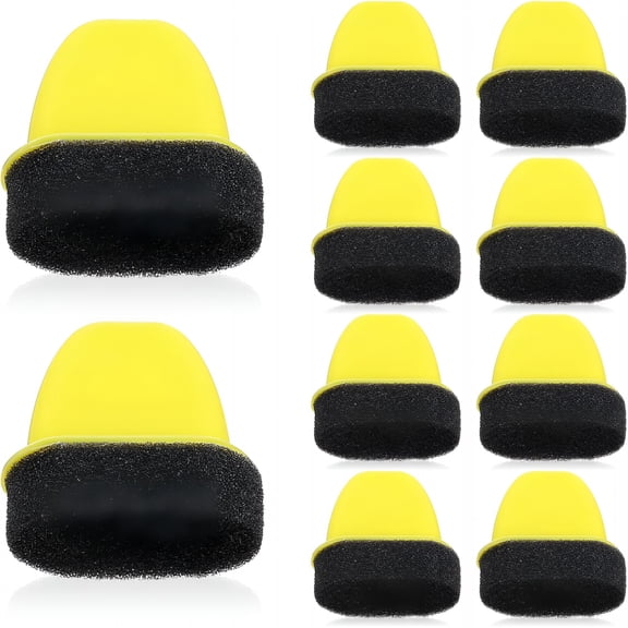 ACDANC 10 Pack Shoe Polish Sponge Applicators,Foam Dauber Shoe Shine Sponge for Leather Care,Shoes Polish Applicator Brush for Shoes,Boots,Bags Care