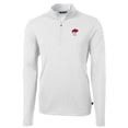 thumbnail image 2 of Men's Cutter & Buck White Buffalo Bills Throwback Logo Virtue Eco Pique Recycled Quarter-Zip Pullover Top, 2 of 3