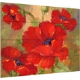 thumbnail image 2 of Trademark Fine Art Poppies by Rio, Wood Slats 12x16, Multi-Color, 2 of 8